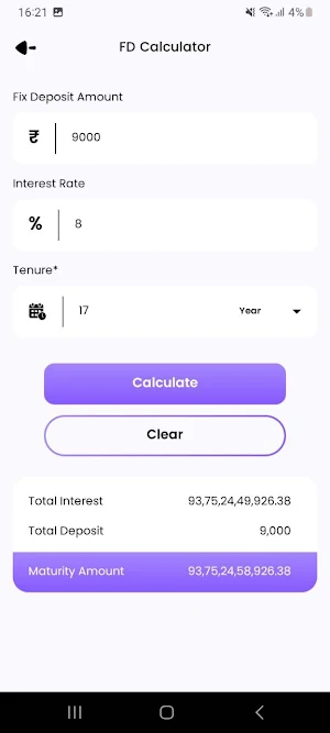 Easy EMI Loan Calculator Screenshot 1