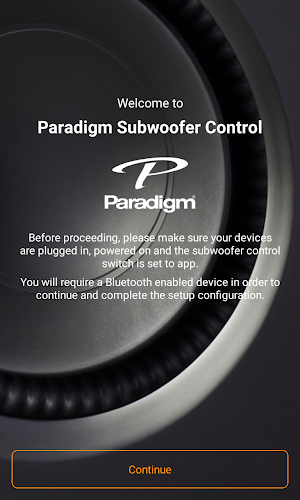 Paradigm Subwoofer Control Screenshot 1