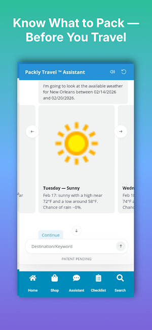 Packly Travel Screenshot 0