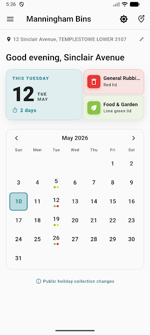 Manningham Bins Screenshot 1