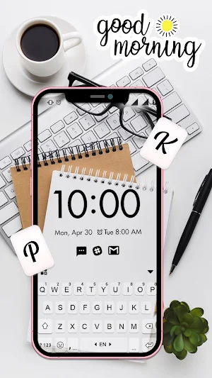 Pink Biz Transparent Themes Screenshot 1
