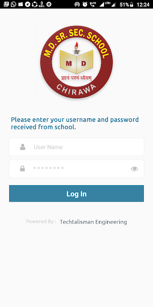MD SCHOOL CHIRAWA - PARENT APP Screenshot 0