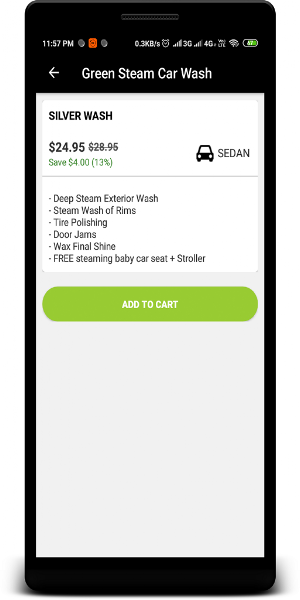Green Steam Car Wash Screenshot 2
