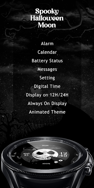 Halloween Moon_Watchface Screenshot 2