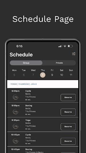 Tría Fitness Screenshot 2