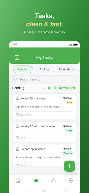 Taskative - Team Task Manager Screenshot 1