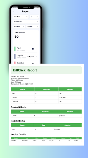 Bill Click - Invoice Maker Screenshot 3