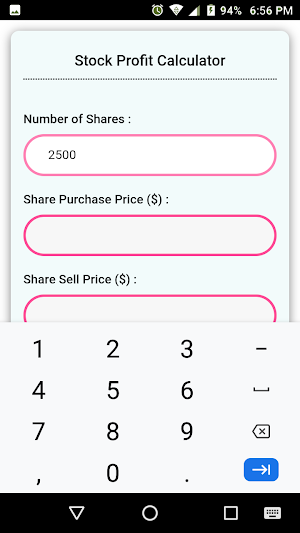 Stock Profit Calculator Screenshot 1