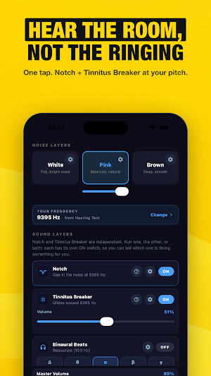 Unring: Tinnitus Relief Screenshot 1