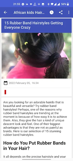 African kids Hairstyle Models Screenshot 2