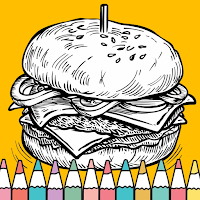 Burger Coloring Book