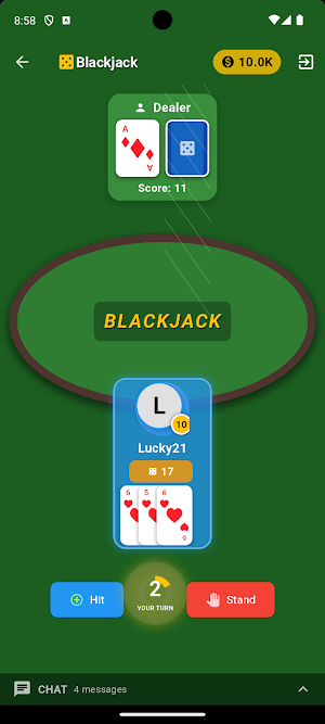 Lucky21 BlackJack Game Online Screenshot 0