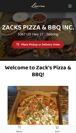 Zacks Pizza & BBQ Screenshot 0