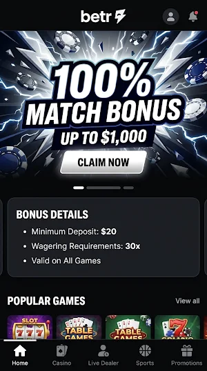 Betr Casino Screenshot 2