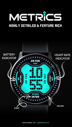 Metrics Watch Face Screenshot 3