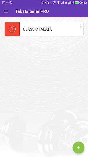 Tabata timer for workout with music Screenshot 0