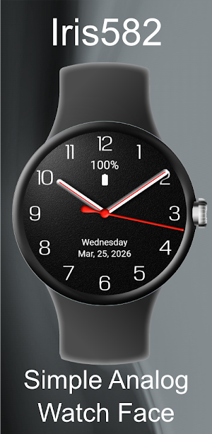Iris582 Simple Analog Watch Screenshot 0
