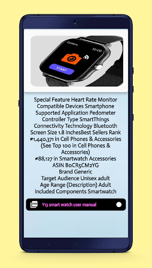 y13 smart watch guide Screenshot 3