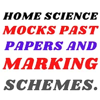 Home science: mocks papers.