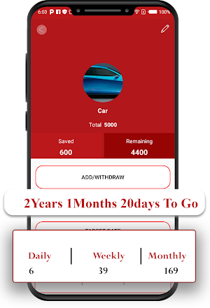 Saving Goals  : Saving Wallet Screenshot 1