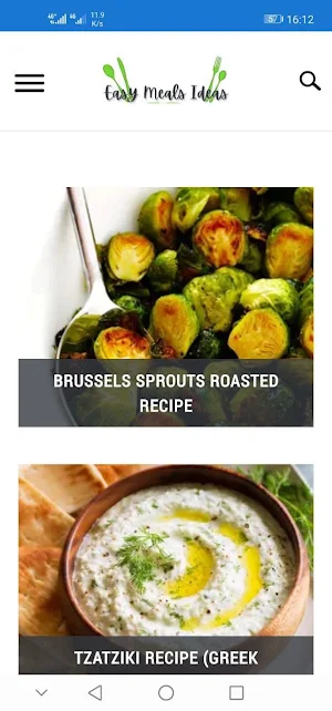Easy Meals Ideas Screenshot 3