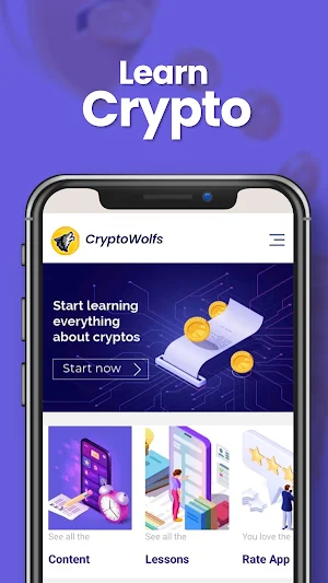 Crypto Wolf: Learn crypto Screenshot 0