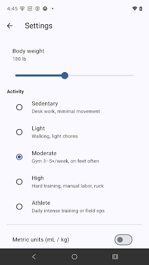HydroGuard – Weather Hydration Screenshot 1