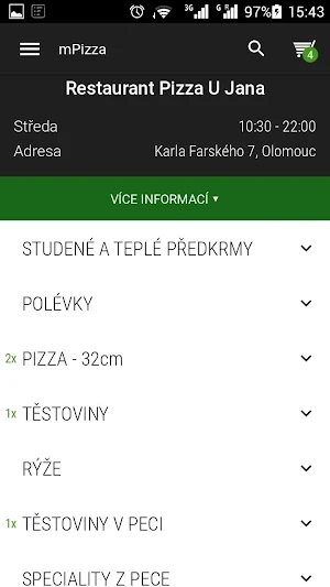 Pizza U Jana Screenshot 2