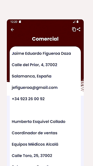 Cartas de presentación Ejemplo Screenshot 2
