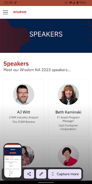 ITAM Review Events Screenshot 3