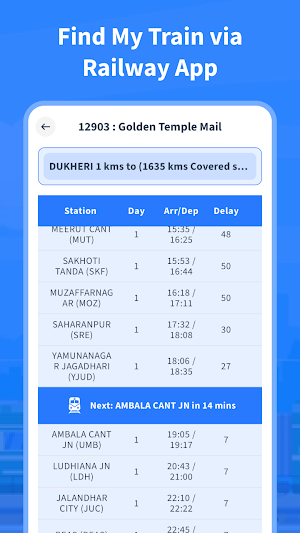 Live Train Status : Train app Screenshot 2