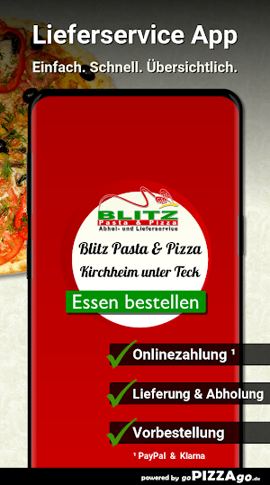 Blitz Pasta - Pizza Kirchheim Screenshot 0