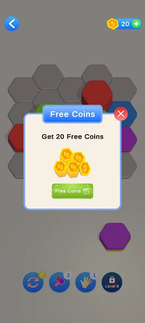 Hexa Stack Hexagon Puzzle Game Screenshot 1