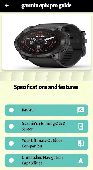 garmin epix pro guide Screenshot 0