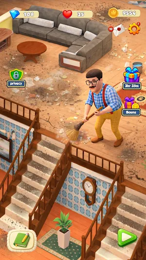 Merge + Restore! ASMR Cleaning Screenshot 2