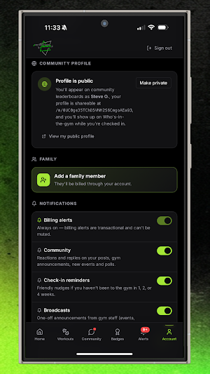 Archetype Strength Members Screenshot 2