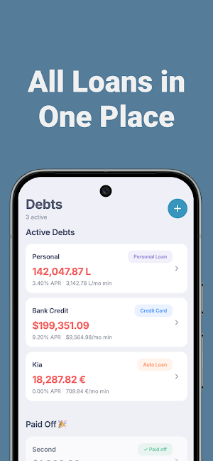 TinyDebt: Debt Payoff Tracker Screenshot 2