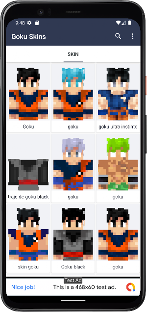 Skin de Goku para Minecraft Screenshot 1
