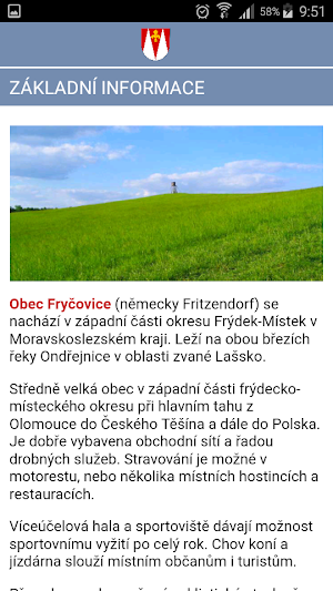 Obec Fryčovice Screenshot 3