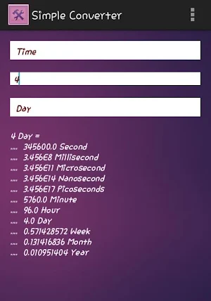 Simple Unit Converter Screenshot 2