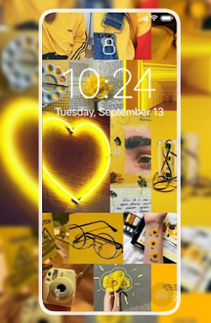 Yellow aesthetic wallpapers Screenshot 1