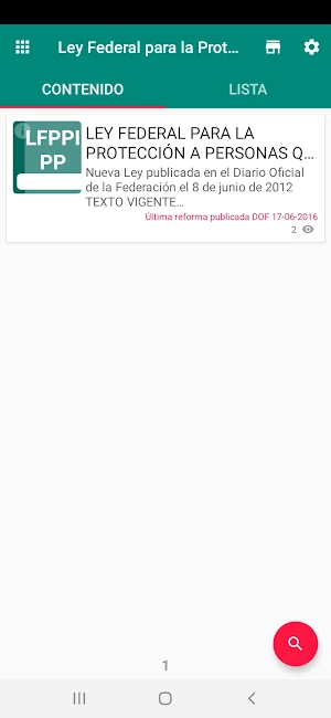 Ley Federal para la Protección a Personas Screenshot 0