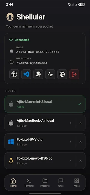 Shellular - Remote Dev Tools Screenshot 0