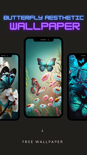Butterfly Aesthetic Wallpaper Screenshot 2