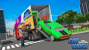 Mobile Car Wash Workshop: Service Truck Games Screenshot 3