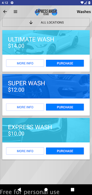 Express Wash Texas Screenshot 2