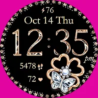 Diamond Butterfly Watch Face