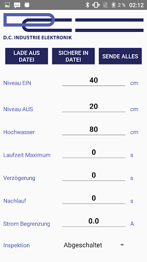 DC Elektronik Pumpensteuerung Screenshot 2
