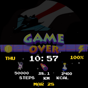 Arcade Sky Animated Watch Face Screenshot 3