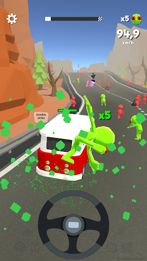 Car Escape 3D : Zombie Attack Screenshot 1